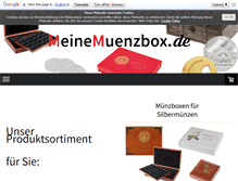 Tablet Screenshot of meinemuenzbox.de